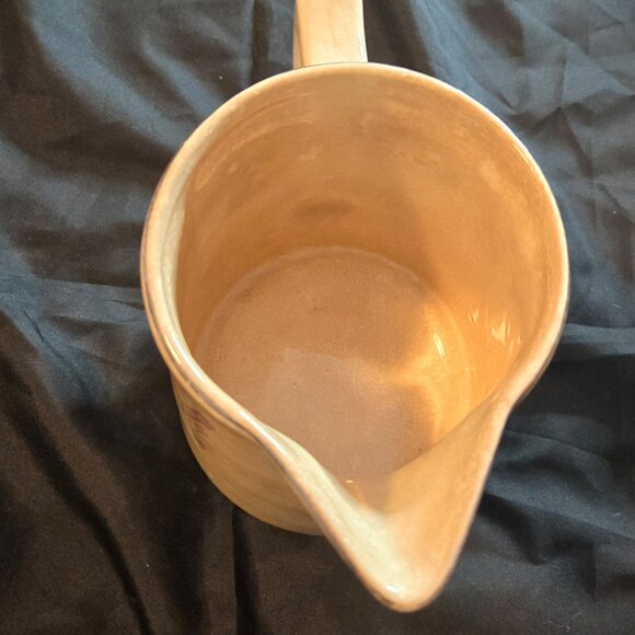 Vintage UNIVERSAL POTTERIES, Cambridge, Ohio Stoneware Floral Pitcher - Picture 6 of 10